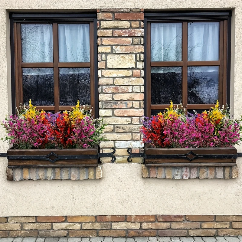 6Pcs Künstliche Lavendel Blumen Bouquet Party Geschenk Hochzeit Dekoration Outdoor Gefälschte Pflanzen Für Home Room Decor DIY Garten Pflanzen – Detail 11