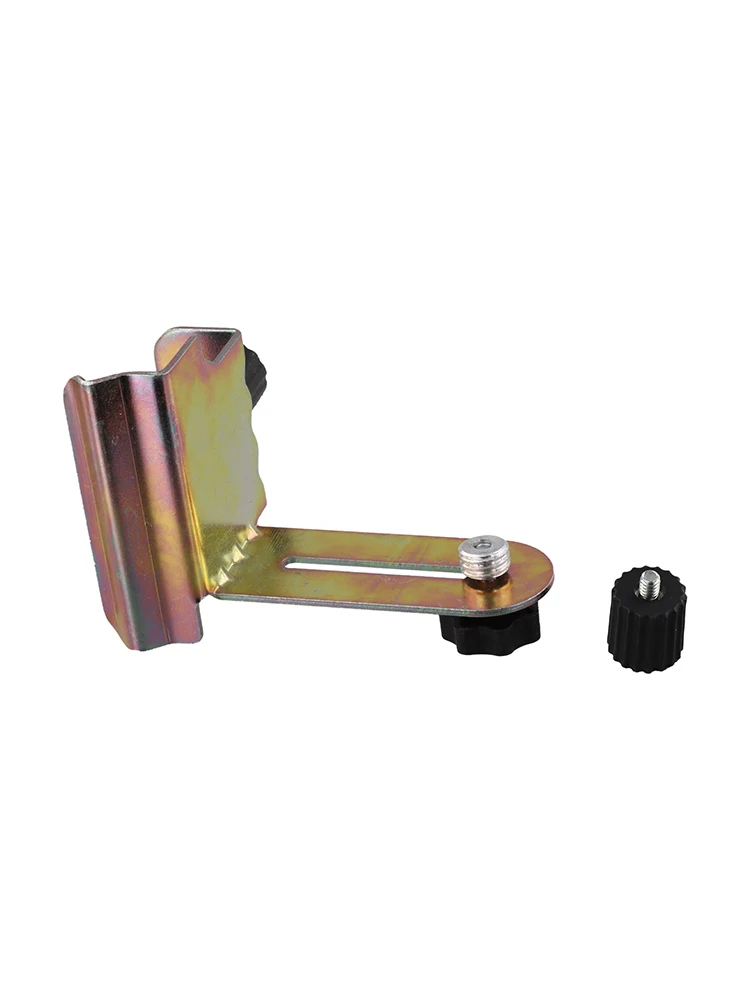 Gold Metal Level Adapter Bracket Adjustable Pivoting Base For Telescopic Rod Mounting Support Fine Tuning Hardware Tool