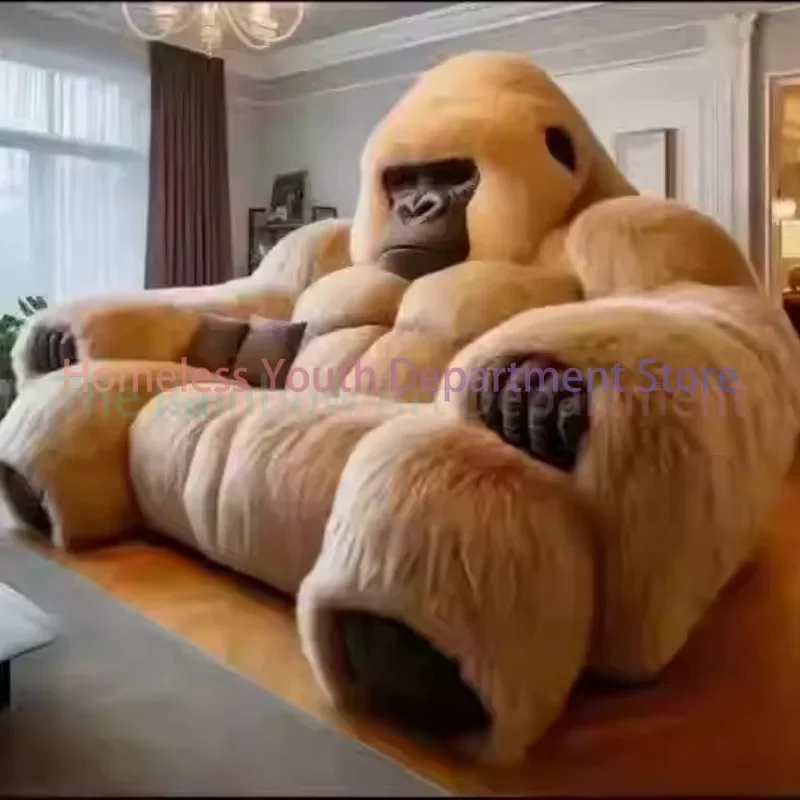 Gorilla living room commercial sofa bedroom bed creative size apartment cloth sofa