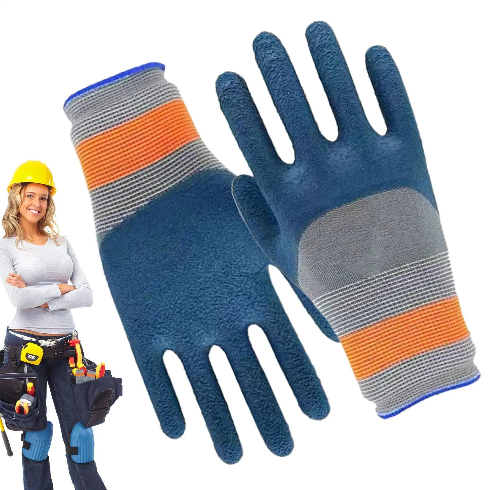 Garden gloves Puncture-Resistant Thorn-Proof Waterproof Rubber gloves Latex Horticultural Gloves Vegetable Plant Gardening Glove