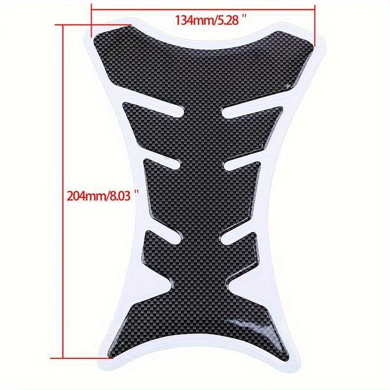 Universal Carbon Fiber Motorcycle Tank Pad Protector Racing Sticker for Honda Suzuki Yamaha Kawasaki KTM Hayabusa 1pc