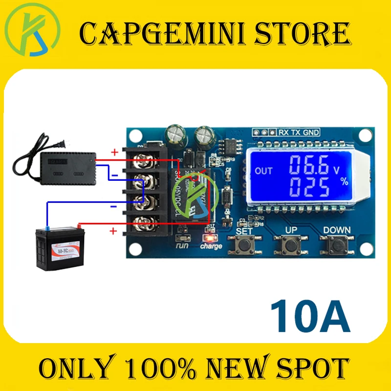 6-60v 30A 10A Lead-acid Solar Battery Charge Controller Protection Board Charger Time Switch 12v 24v 36v 48v Battery Capacity