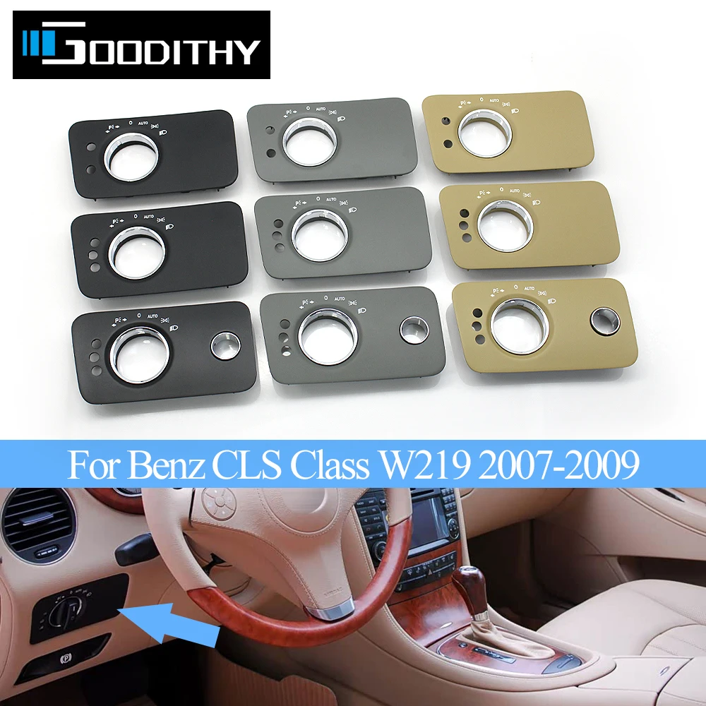 Interior Dashboard Plastic Headlight Switch Button Panel Cover Trim For Mercedes Benz CLS W219 CLS300 CLS350 CLS500 2007-2009