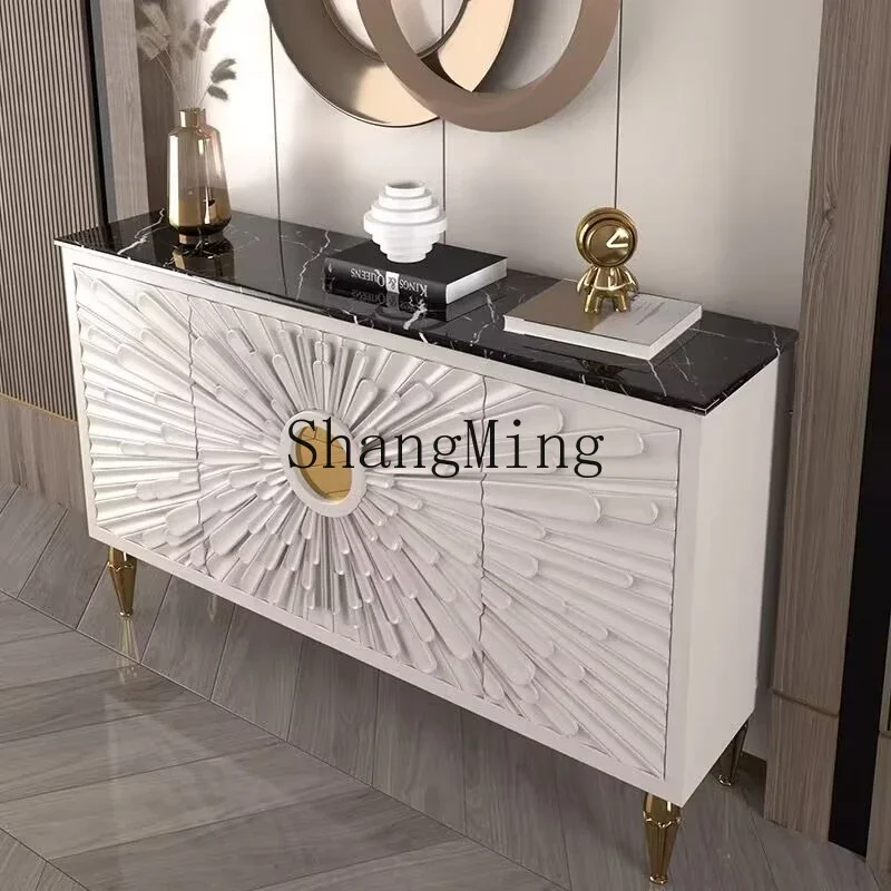 

CL light luxury shoe cabinet household entrance entrance foyer entrance modern simple solid wood living room partition cabinet