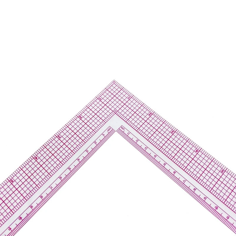 Garment Cutting Plastic Quilting Ruler For Sewing Accessories Patchwork Tools Tailor Craft Scale Rule Drawing Supplies L Shape