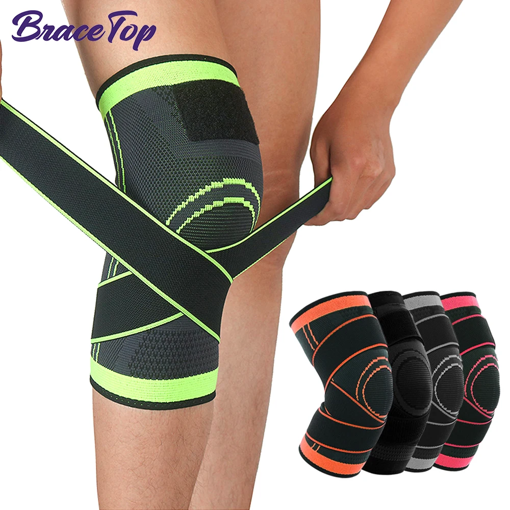 1 Pair Sports Knee Support Compression Sleeves Joint Pain Arthritis Relief Running Fitness Elastic Wrap Brace Gym Knee Pads New