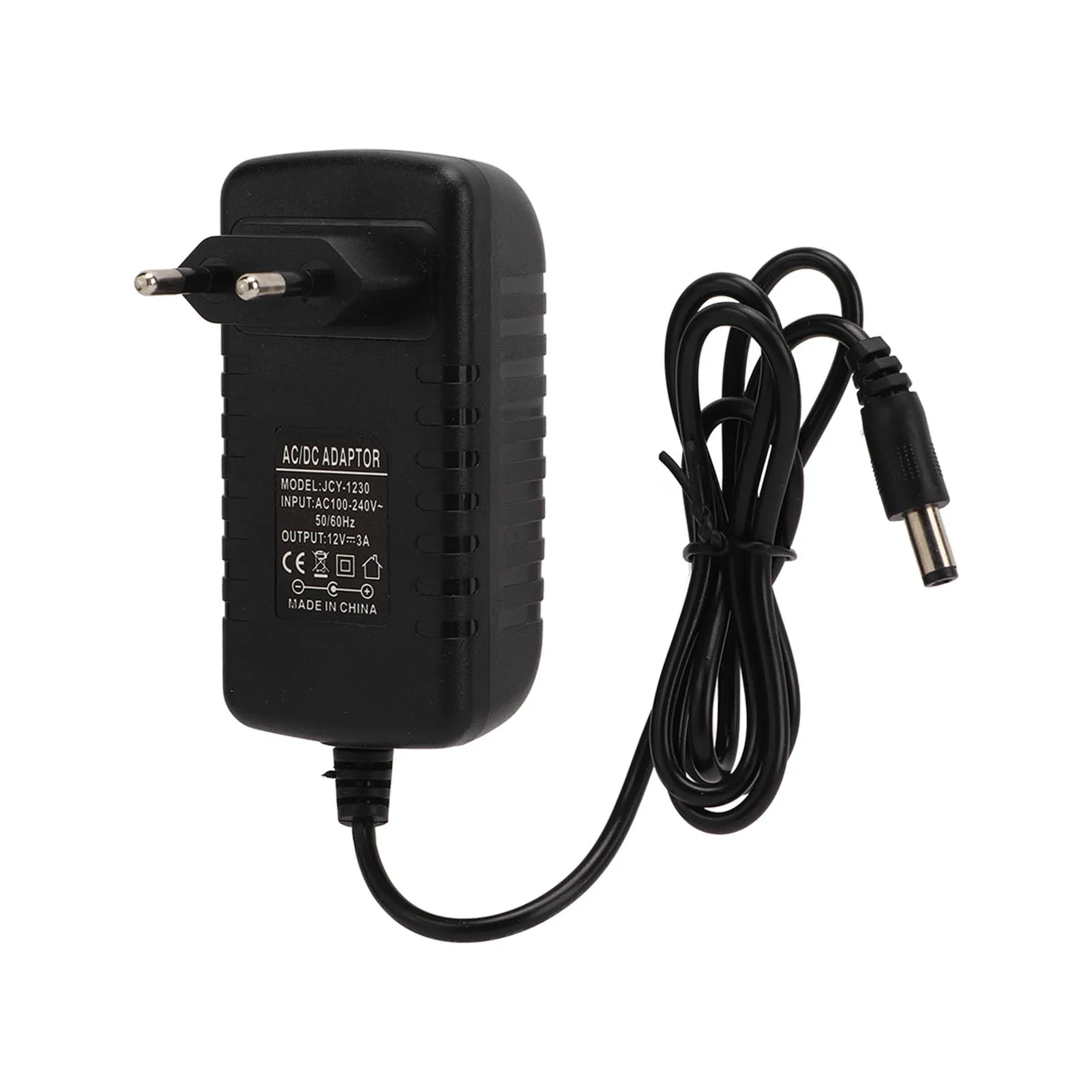 12V 3A Power Supply Adapter Universal Power Adapter Transformer for Monitor 100‑240V