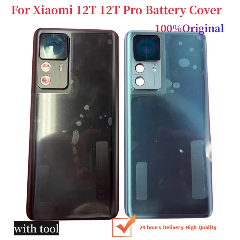 

For Xiaomi 12T Pro 22081212UG / Mi 12T 5G 22071212AG Back Glass cover Replacement Rear Housing Battery
