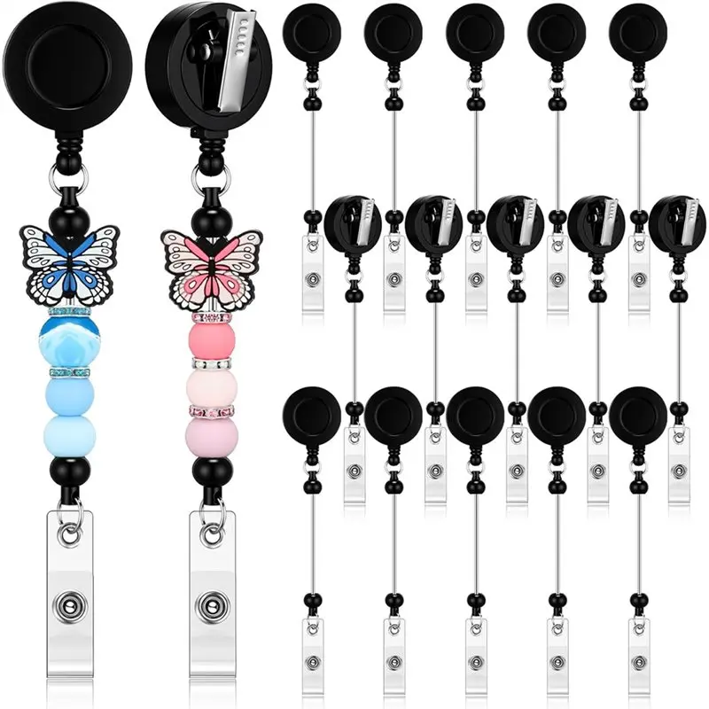 

Бусины ABKO, заготовки для бусин, 15 шт., держатели-крокодилы с поворотным механизмом, оптом, для изготовления украшений своими руками, для учителей, для офиса