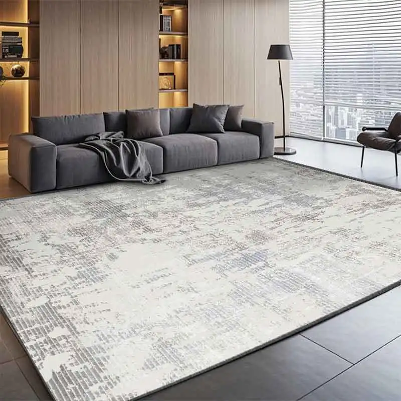 NONE Moderne leichte Luxusteppiche für Wohnzimmerdekoration, abstrakter Teppich, großes Schlafzimmer, Lounge-Teppiche, 300 x 400, Couchtischmatte, rutschfest 3