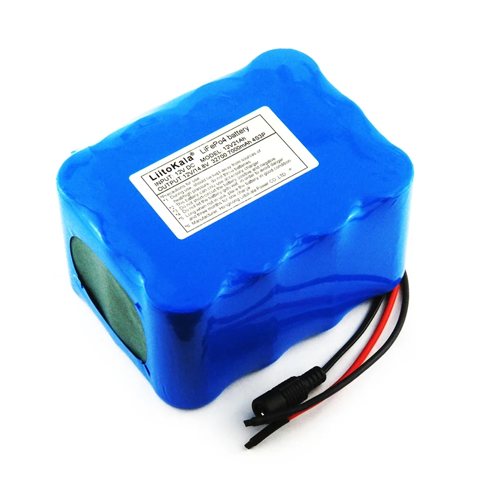 32700 Lifepo4 Battery Pack 4S3P 12.8V 21Ah with 4S 20A Maximum 60A Balanced BMS for Electric Boat Uninterrupted Power Supply 12V