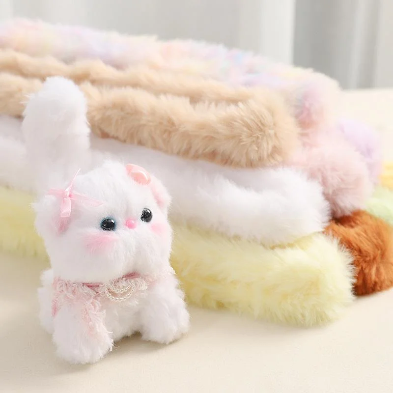 [YU]25mm Plush Iron Wire Strip Stick Colorful Wool Twist Wire Sticks DIY Miniature Animal Pet Toys Handmade Accessories