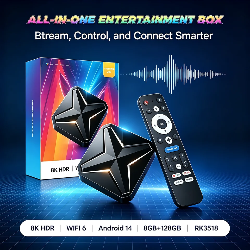 Q1mini+ Android 16 Smart TV Box 2026 8K WiFi 6 Dual UI Interface Support Google Voice BT54 Streaming Media Player Set Top Box