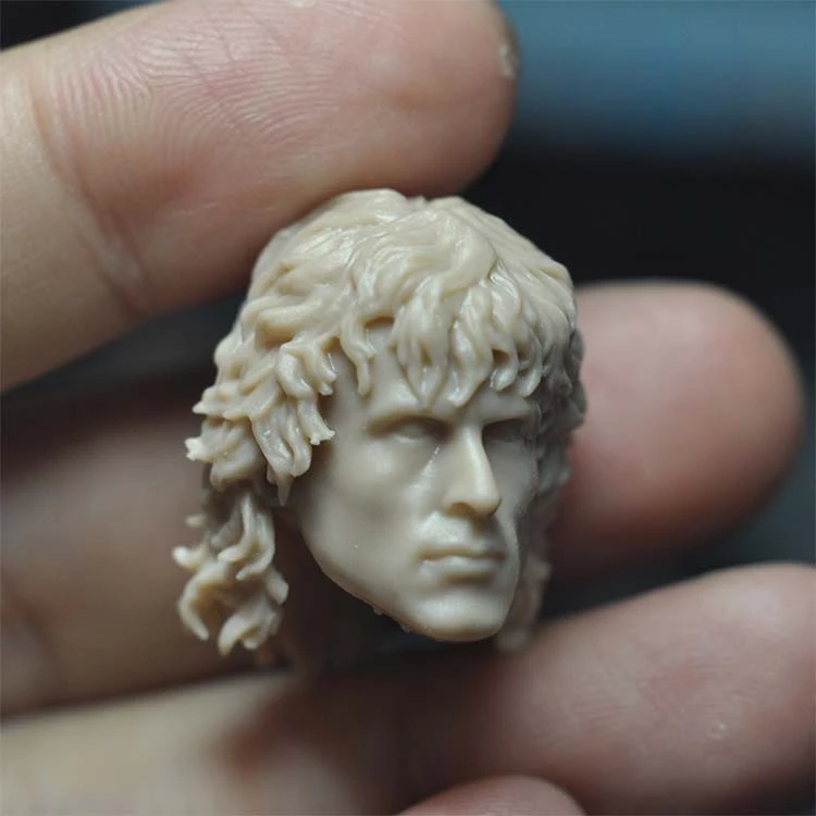 Hot Sale 1/12 Male First Drop of Blood Rambo Unpainted Head Carving Model Toy High Quality Fit 6'' Action Figure Body In Stock