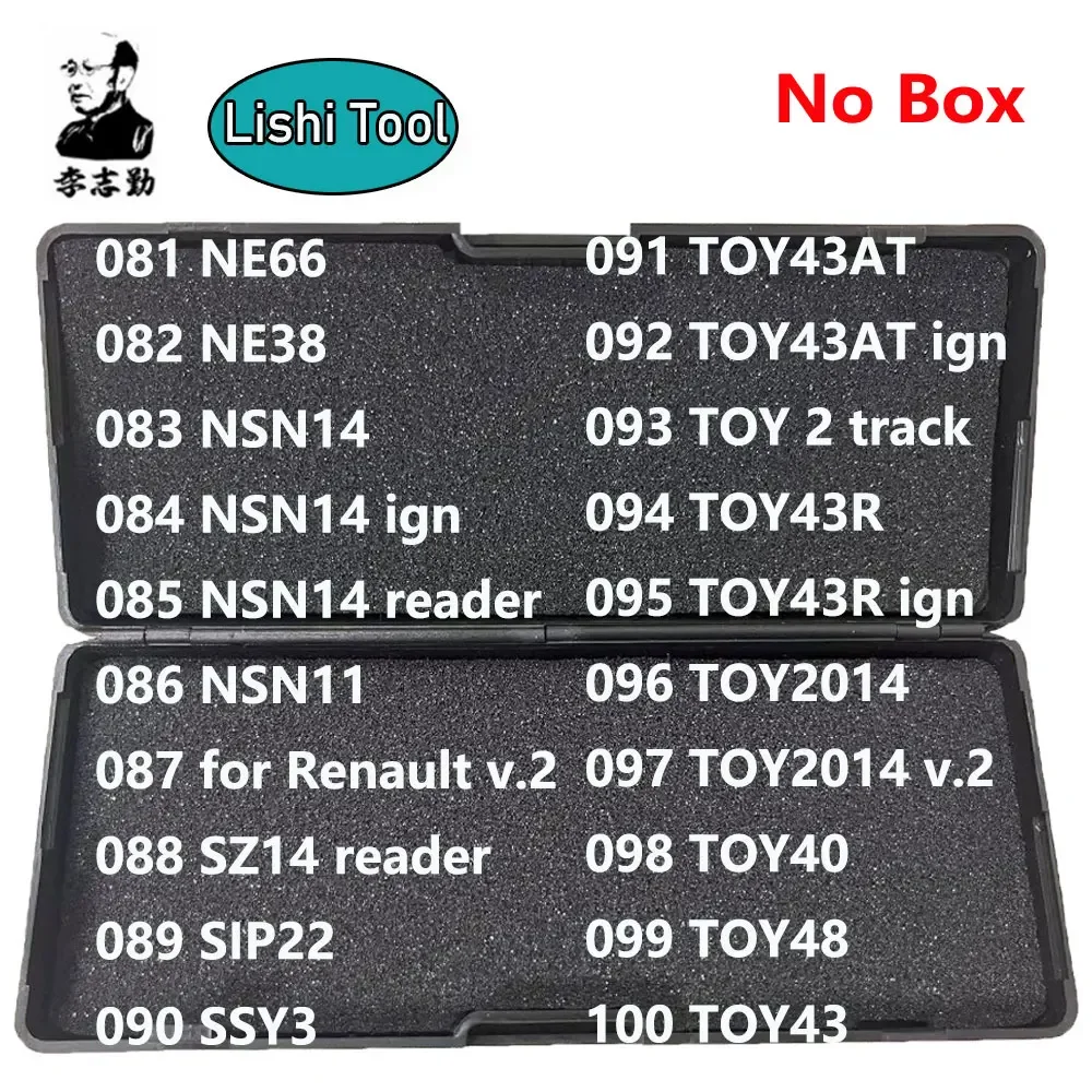 061-080 No Box Lishi 2 in 1 2in1 Tool ICF03 ISU5 KIA3R KW14 K9 KY14 Maz24 for Laguna3 Mazda2014 MIT8 MIT11 MIT9 NE71R NE72 NE78