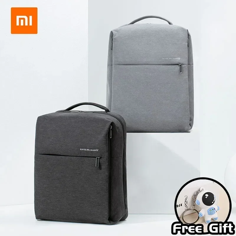 New Xiaomi Minimalist Urban Backpack 2 Men's and Women's 15.6 Inch Laptop USB Travel Backpack 20L Notebook Backpack Waterproof