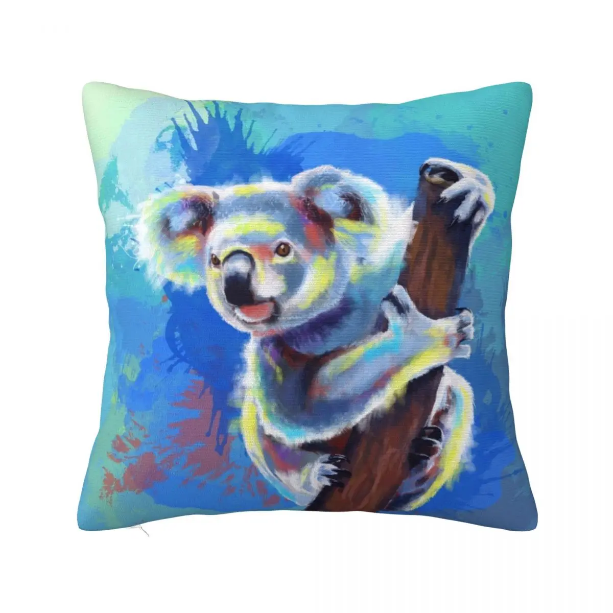 

Koala Bear - koala illustration, colorful animal Throw Pillow christmas pillow case Luxury Pillow Case Cushion Cover For Sofa