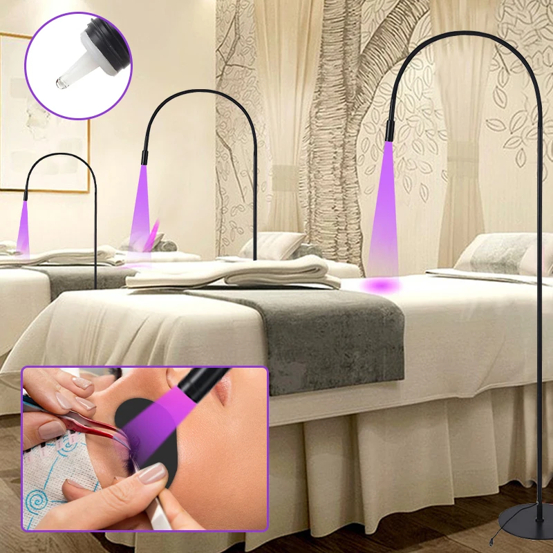 Pegamento UV JOMAY 1s, pegamento para extensión de pestañas postizas fuerte de secado rápido, retención adhesiva, pegamento para lámpara UV, sin irritación, pegamento para pestañas, almohadillas UV