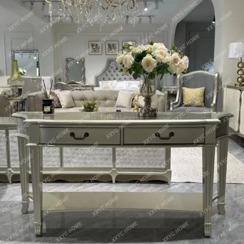 XX light luxury modern solid wood desk with drawers simple and versatile makeup table