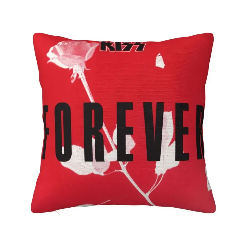 Custom Kiss Rock Roll Pillow Covers Gorgeous Metal Heavy Band Luxury Cushion Cover Soft Pillowcase