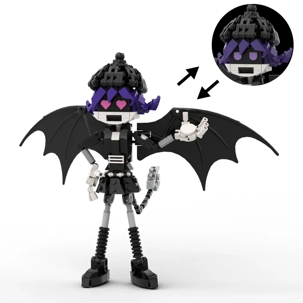 MOC Kreatives Animations-Killer-Roboter-Uzi-Kombinations-Bausteinmodell, Kinderpuzzle, Montagespielzeug, Geburtstagsgeschenk, Dekoration – Detail 9