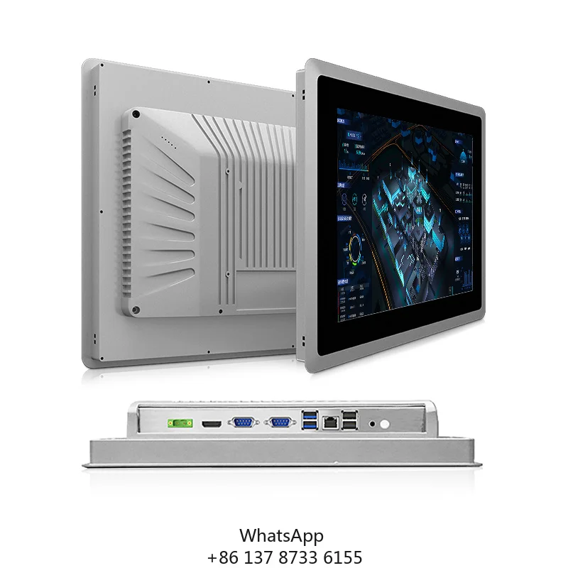 Industrial Pc Hmi 10 12 15 17 19 21.5 Inch IP65 Touch Screen Industrial Phoenix Terminal Win I7 Touch Panel Industrial PC