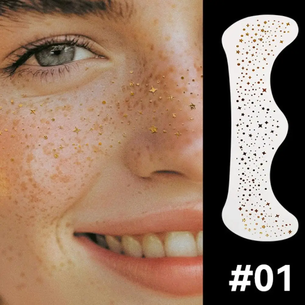 Freckles Face Tattoo Sticker Natural Cute Freckles Makeup Look One-time Tattoo Sticker Makeup Deocrations