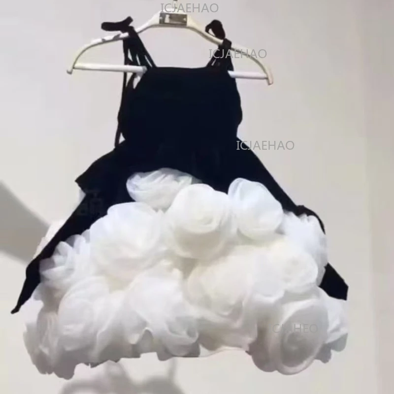 Little Girl Princess Gown Children Girls Dress Clothes New Sleeveless Formal Costume Elegant Tutu Party Pageant Kids Clothing
