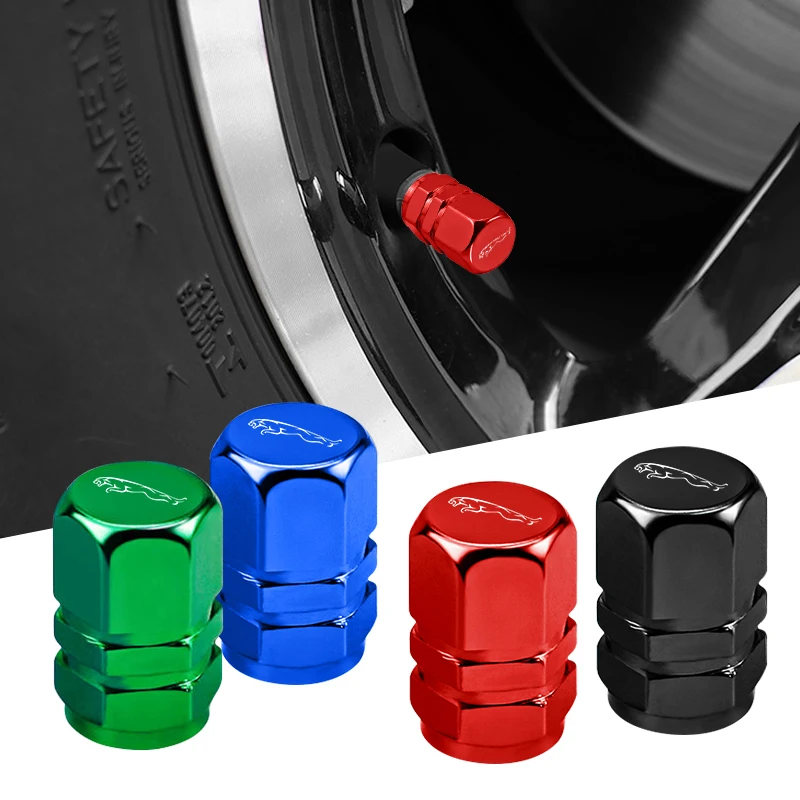 4 pçs 3d metal tampas da válvula do pneu do carro roda capa de poeira para jaguar x s f xf xe xj xk xel xfl xjl xj6 xjs xkr xfr f-type f-pace e-pace
