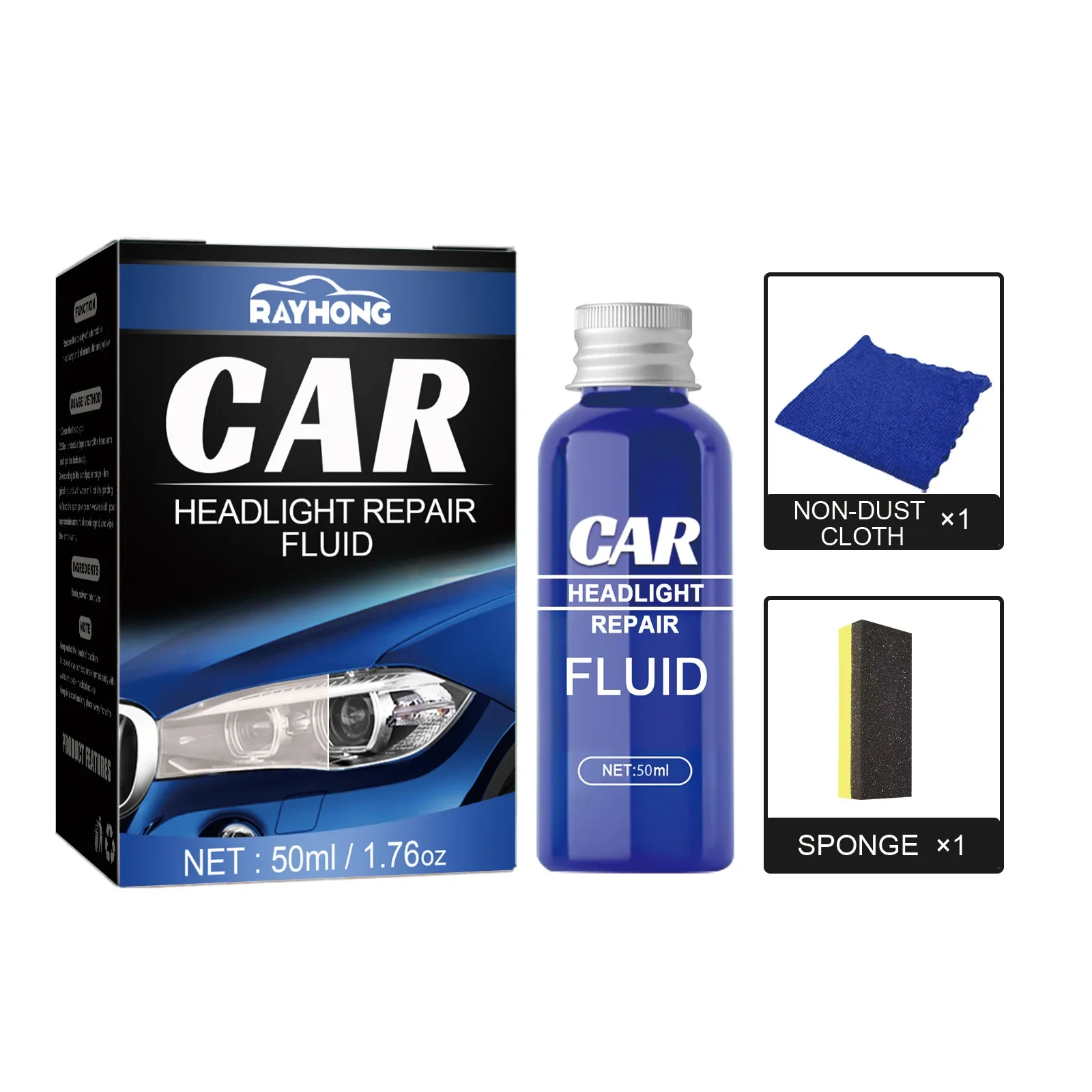 car headlight repair fluid Headlight renovation kits Restoration Remove Yellow Oxidize Paste Polymer For Headlamps Repair Polish - Image 6
