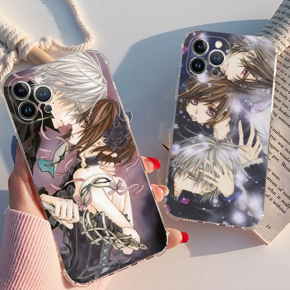 

Vampire Knight Phone Case For iPhone 15 13 14 Pro Max XS XR 12 11 Pro 13 Mini 6 7 8 Plus Clear Back Cover Capa