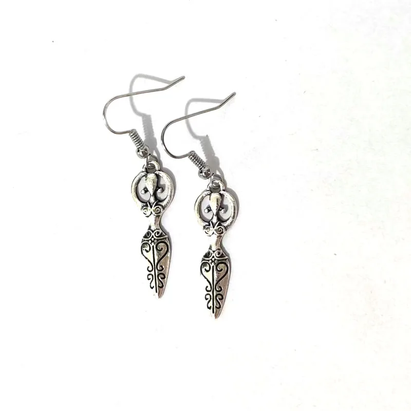 1pair Cute Simple Triple Crescent Moon Goddess Earring for Women