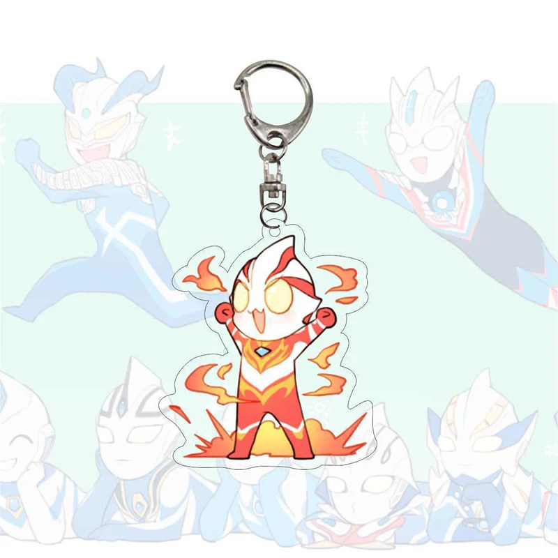 Ultraman Animation Game Comics Peripheral Toys Acrylic Pendants Keychain Garnish Accessory Anime Figures Action Collection