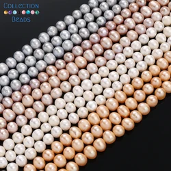 9-10mm High Quality Natural Freshwater Pearl Beads Round Shape Loose Beads for Jewelry Making DIY Necklace Bracelet