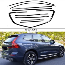 Black Full Window Sill Door Frame Center Pillars Molding Trims For VOLVO XC60 S60 S90