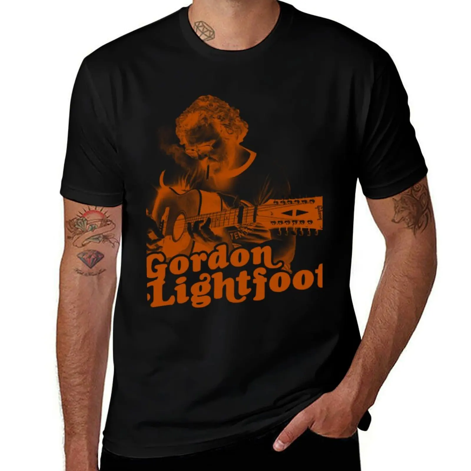 

Gordon Lightfoot T-Shirt Breathable Sportswear T-Shirt for Men