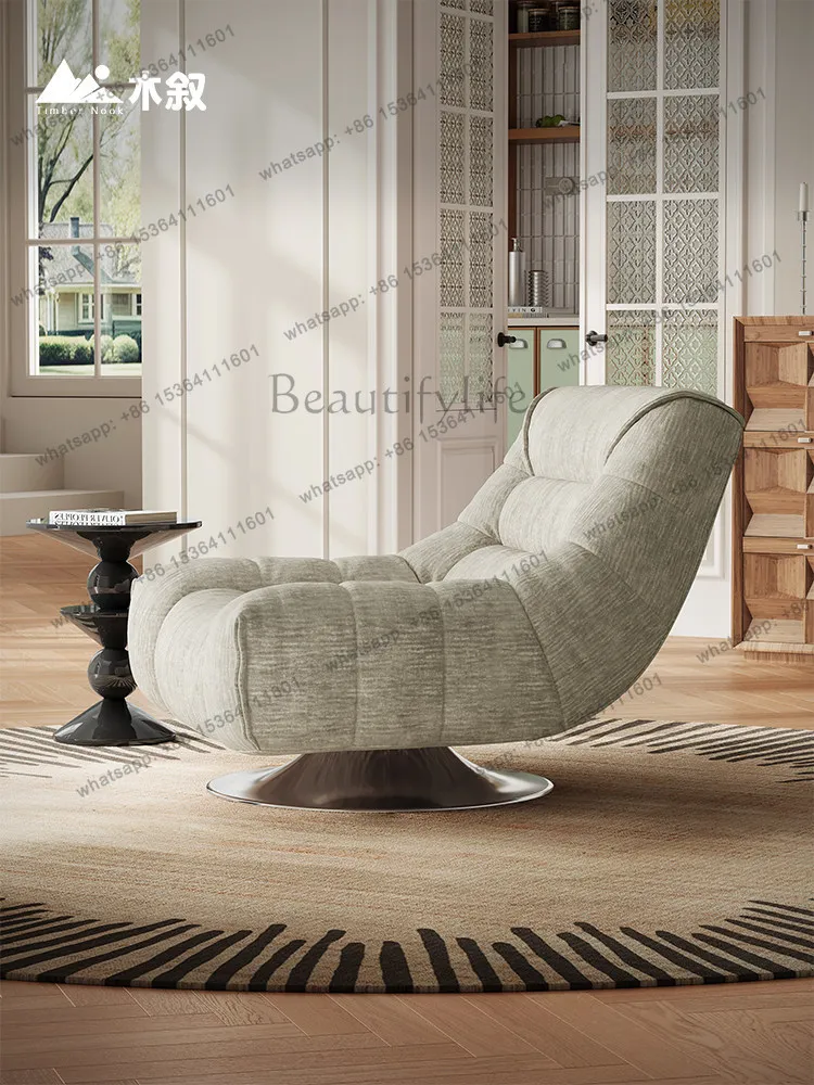 LD Italian minimalist lazy sofa modern minimalist sleepable reclining single leisure chair