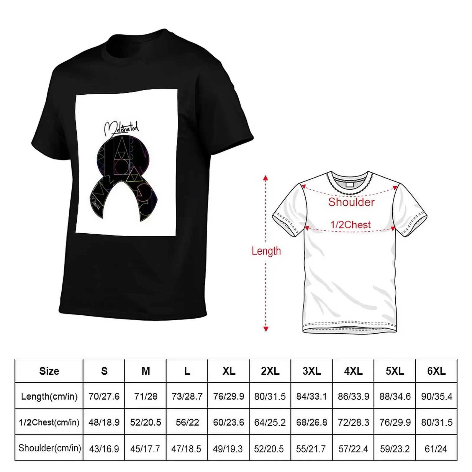 MELANATED MELON T-Shirt vintage anime shirt custom shirt new edition mens graphic t-shirts hip hop