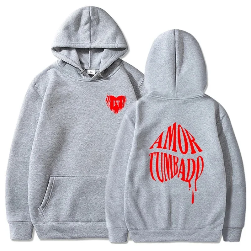 Amor Tumbado Corridos felpe con cappuccio Tumbado, masculino e feminino, pullover casual com capuz, moletons Harajuku 2024