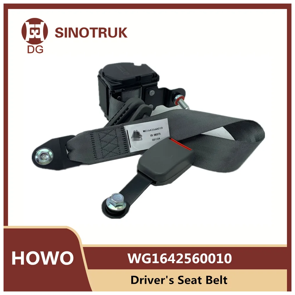 WG1642560010 Driver's Seat Belt For Sinotruk Howo 336 380 Engineering Vehicle Dump Truck Tractor Original Parts