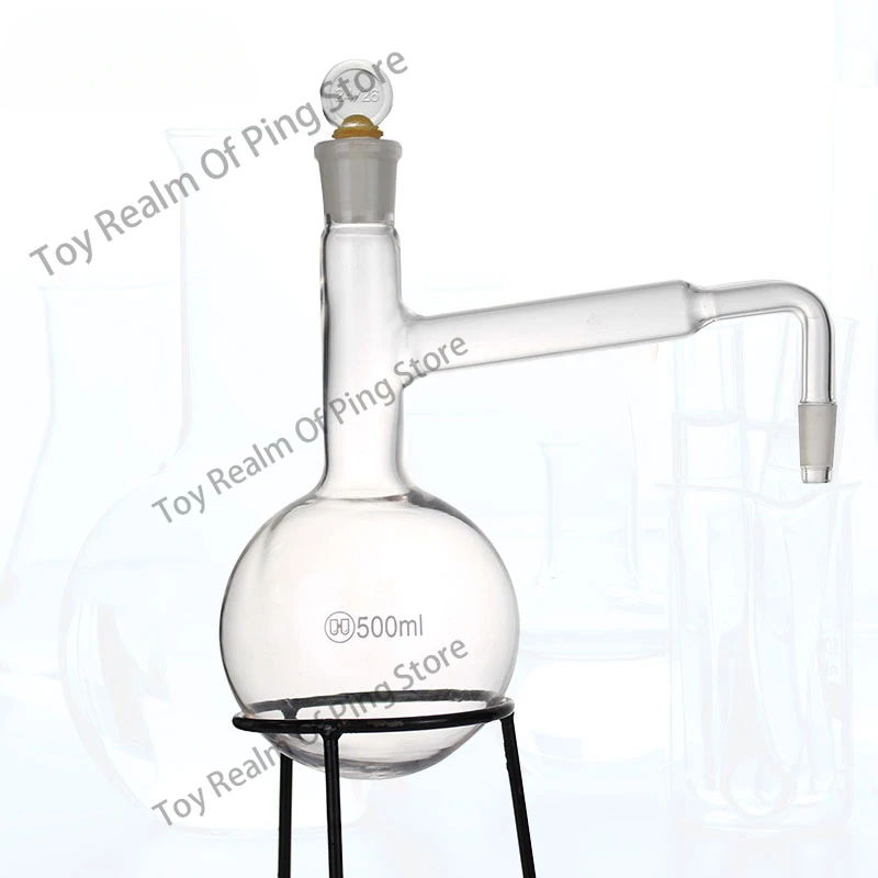 Distiller Round bottom glass Glass instrument petal purification essential oil refining glass 500 1000ml distillation unit