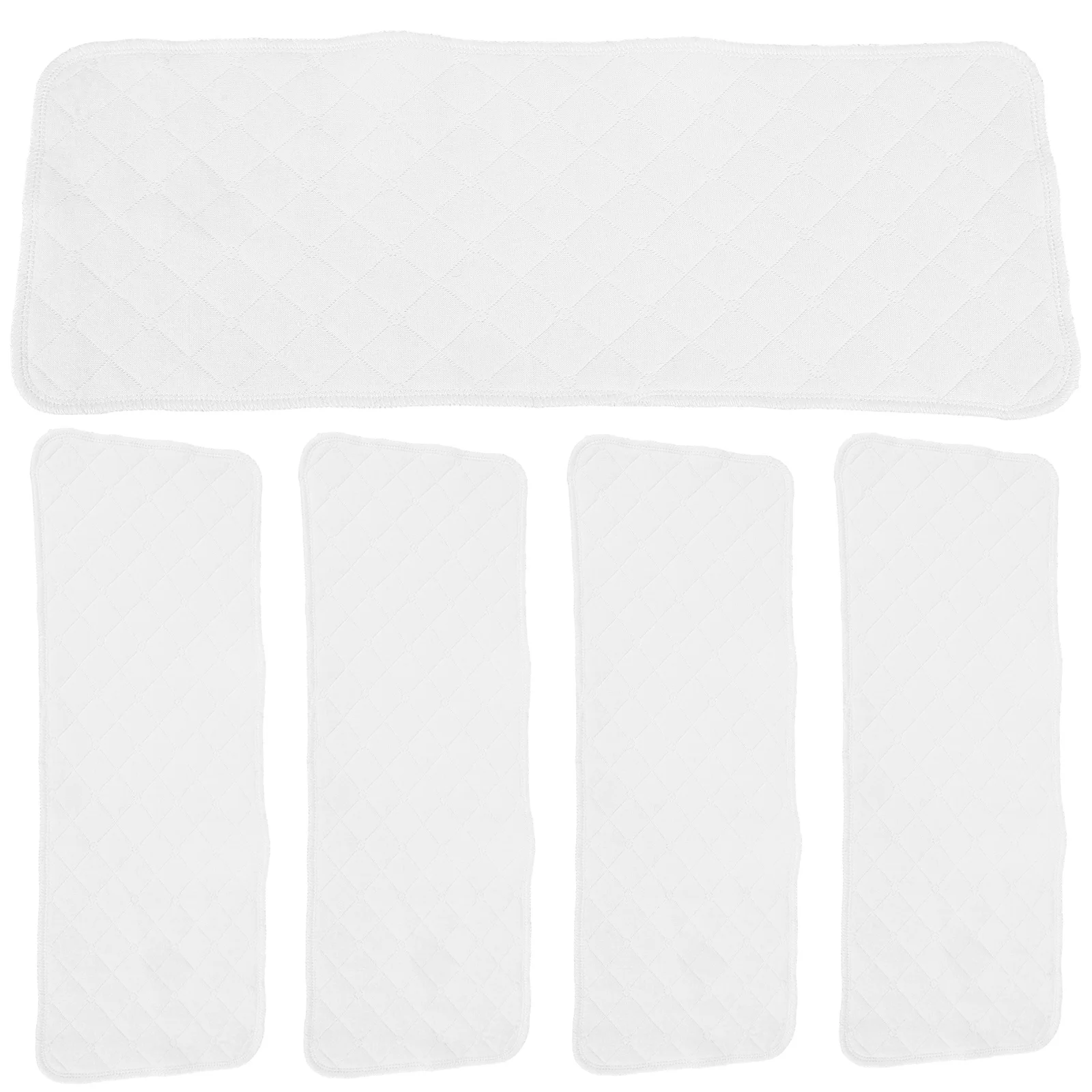 5 قطعة 3 طبقة القطن الأبيض حفاضات الطفل حفاضات قابلة لإعادة الاستخدام الوليد حفاضات القماش الناعم للأطفال حديثي الولادة ملابس التجشؤ الطفل #3