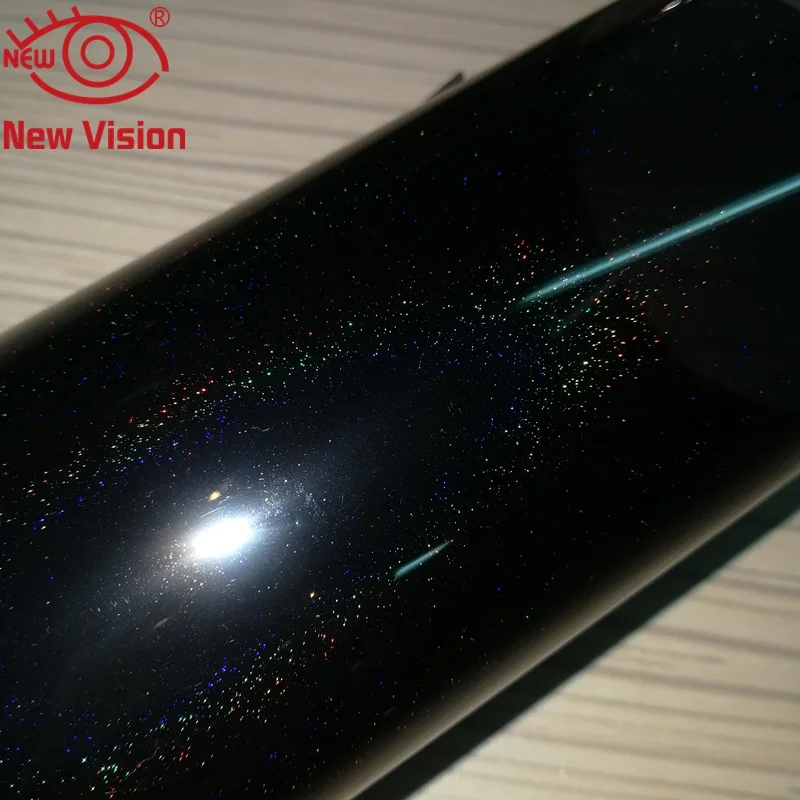 Wunderschöner, glitzernder Sternfilm-Aufkleber mit glitzerndem, reflektierendem Autofenster-Tönungsaufkleber