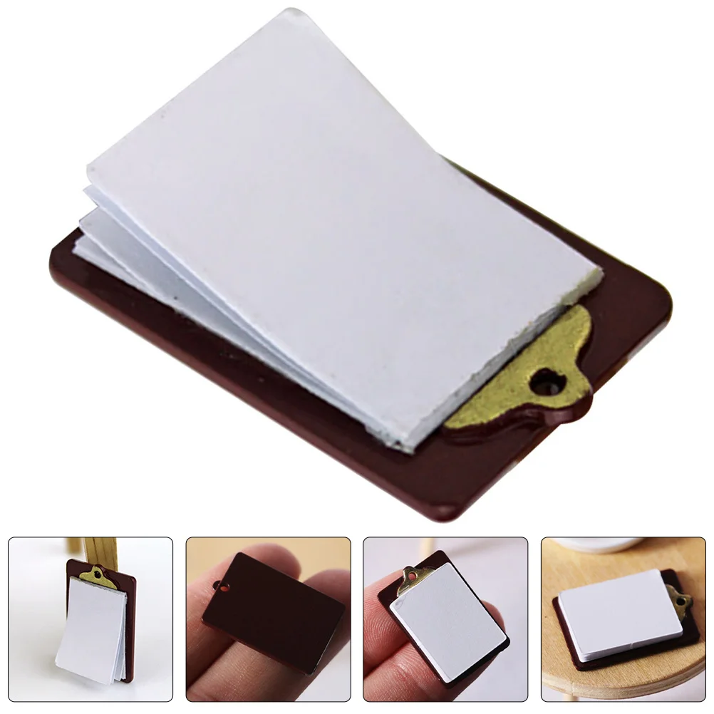 

2pcs Mini Simulation Clipboard For Decor Miniature House Diy Supply Diy Supplies Photo Prop