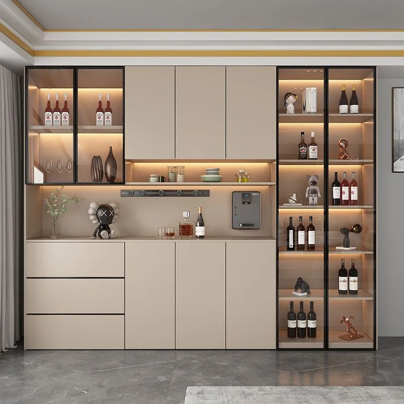 Edge cabinet integrated wall high cabinet, entrance cabinet, modern simple household dining room, living room wine cabinet