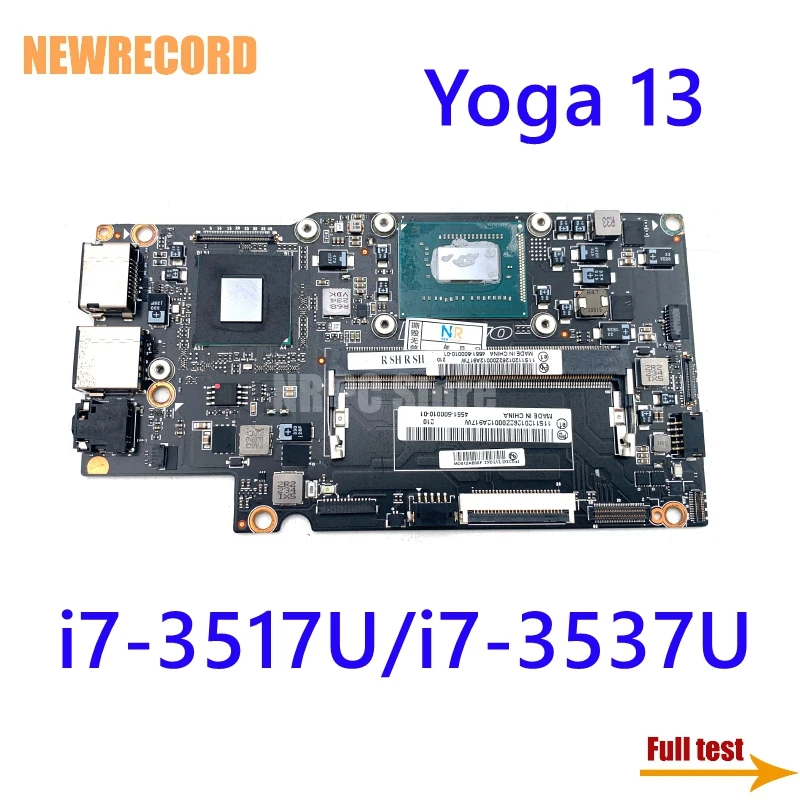 

For Lenovo Yoga 13 Laptop Motherboard FRU 90000646 90002035 With I7-3517U/i7-3537U CPU QS77 Main Board Full Test