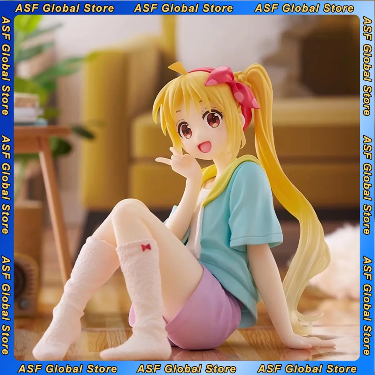 12 cm Bocchi The Rock Anime Figur Ijichi Nijika Umfang Modell Schöne Mädchen Statue Desktop Dekoration Ornamente Geschenke Spielzeug