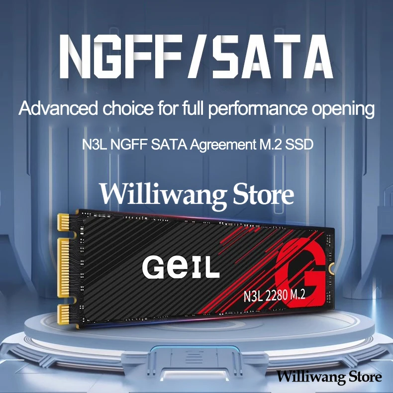 

NEW Original GeIL N3L 256G 512G 1T 2T Solid-State Drive M.2 NGFF 2280 SATA Protocol Computer 1T Laptop SSD