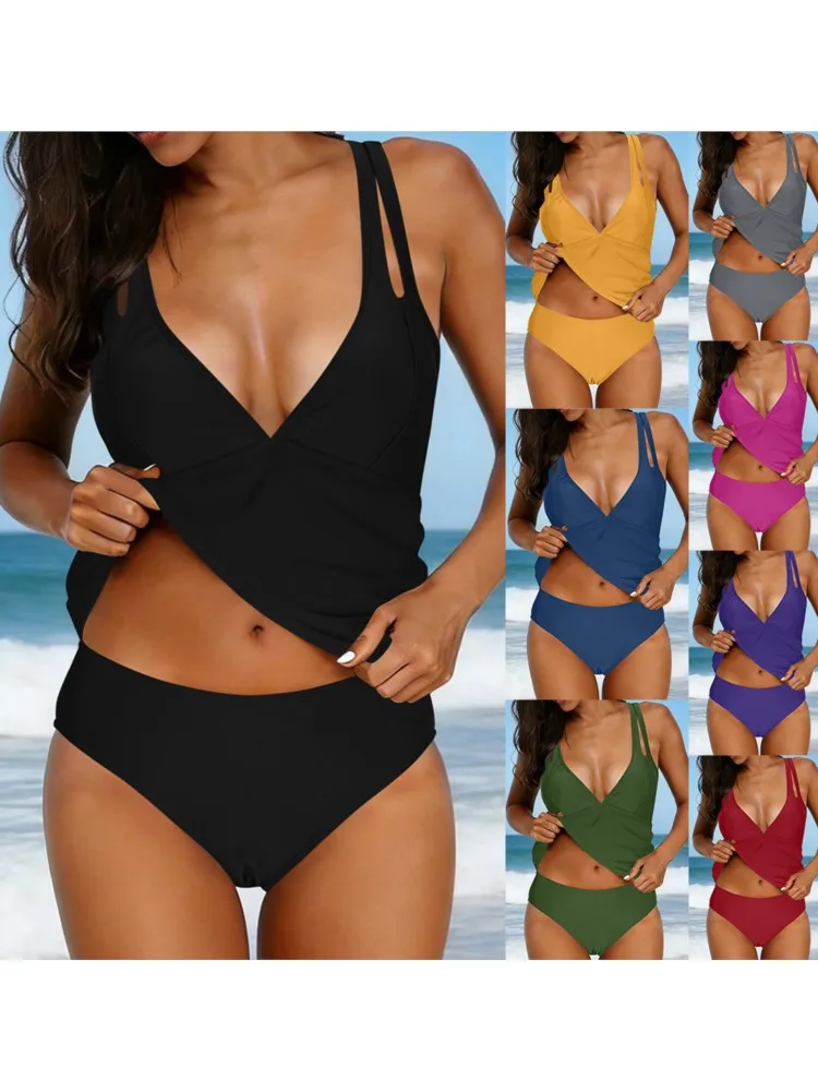Swimwear Women Swimsuit Sexy Tankini New Push Up Bikinis Set Brazilian Bathing Suit Beachwear Biquini Two Piece Suits 2026 view 3