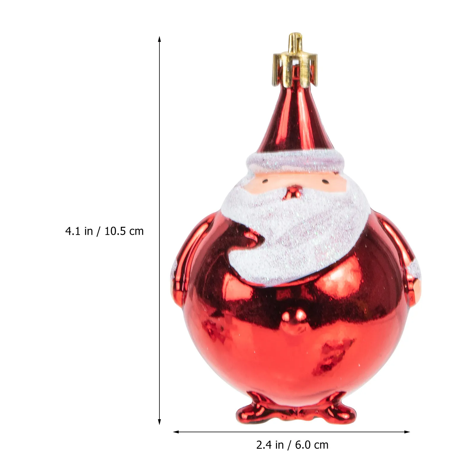 

6Pcs Plastic Christmas Tree Decor Exquisite Red Pendants Xmas Hanging Adornment Home Party Decoration Christmas Tree Red Pendant